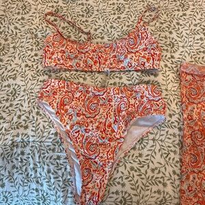 Paisley Print Bikini Set